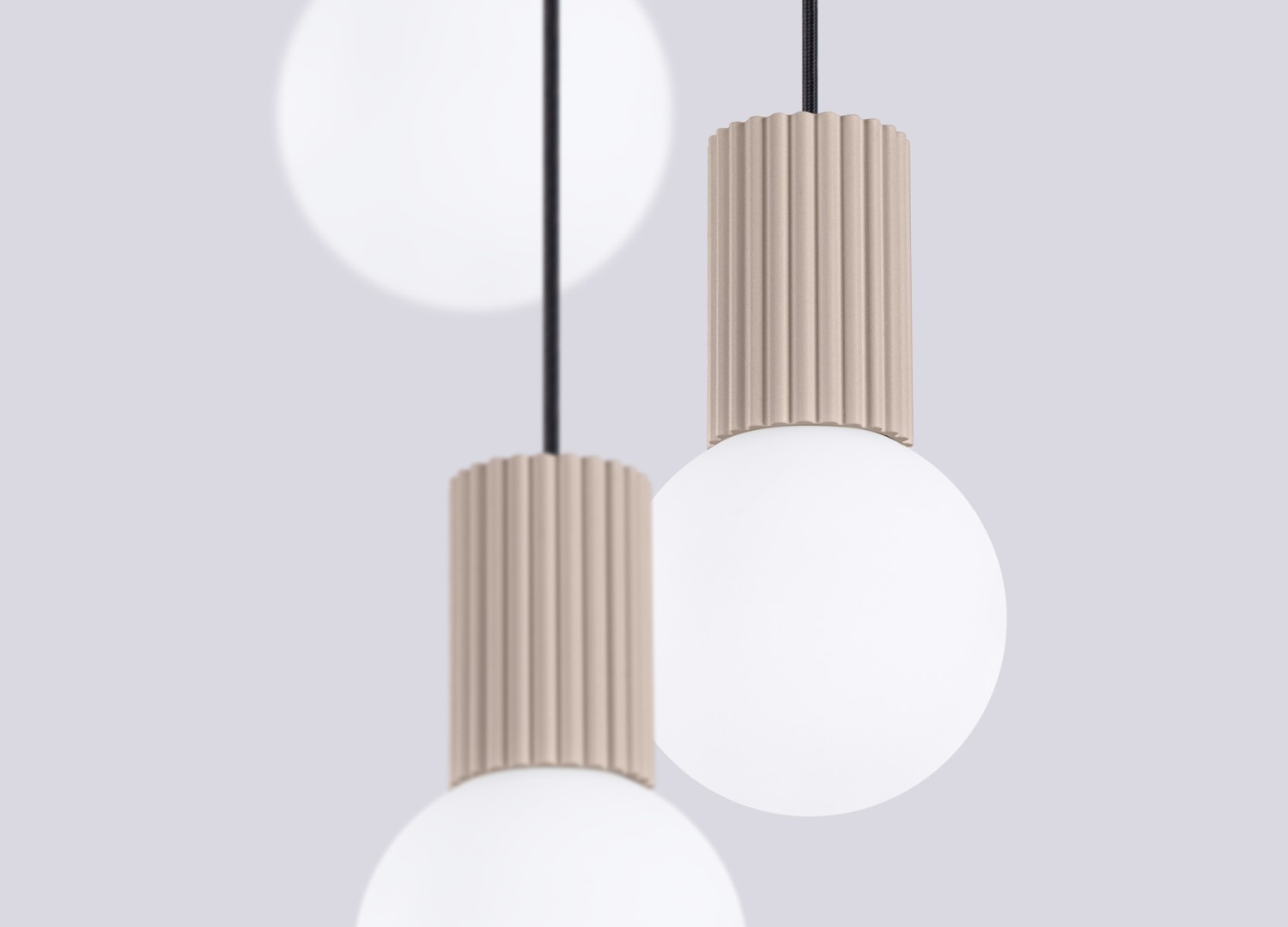 Suspension HALO 3P taupe – vue complémentaire 5