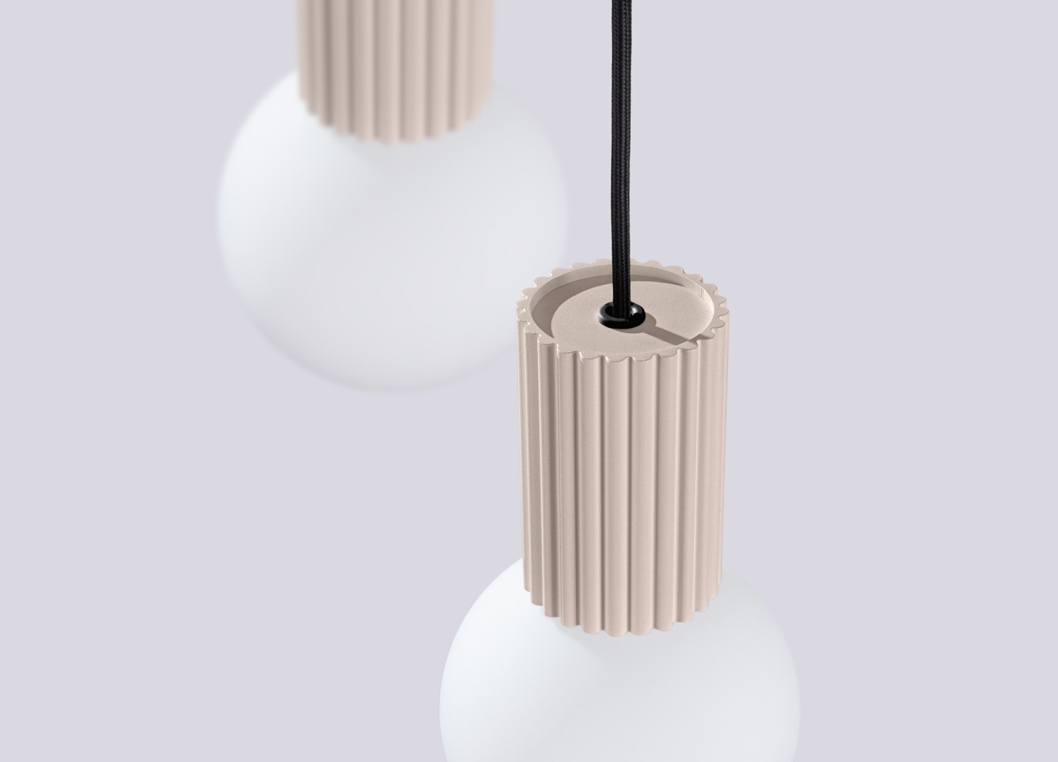 Suspension HALO 3P taupe – vue complémentaire 6