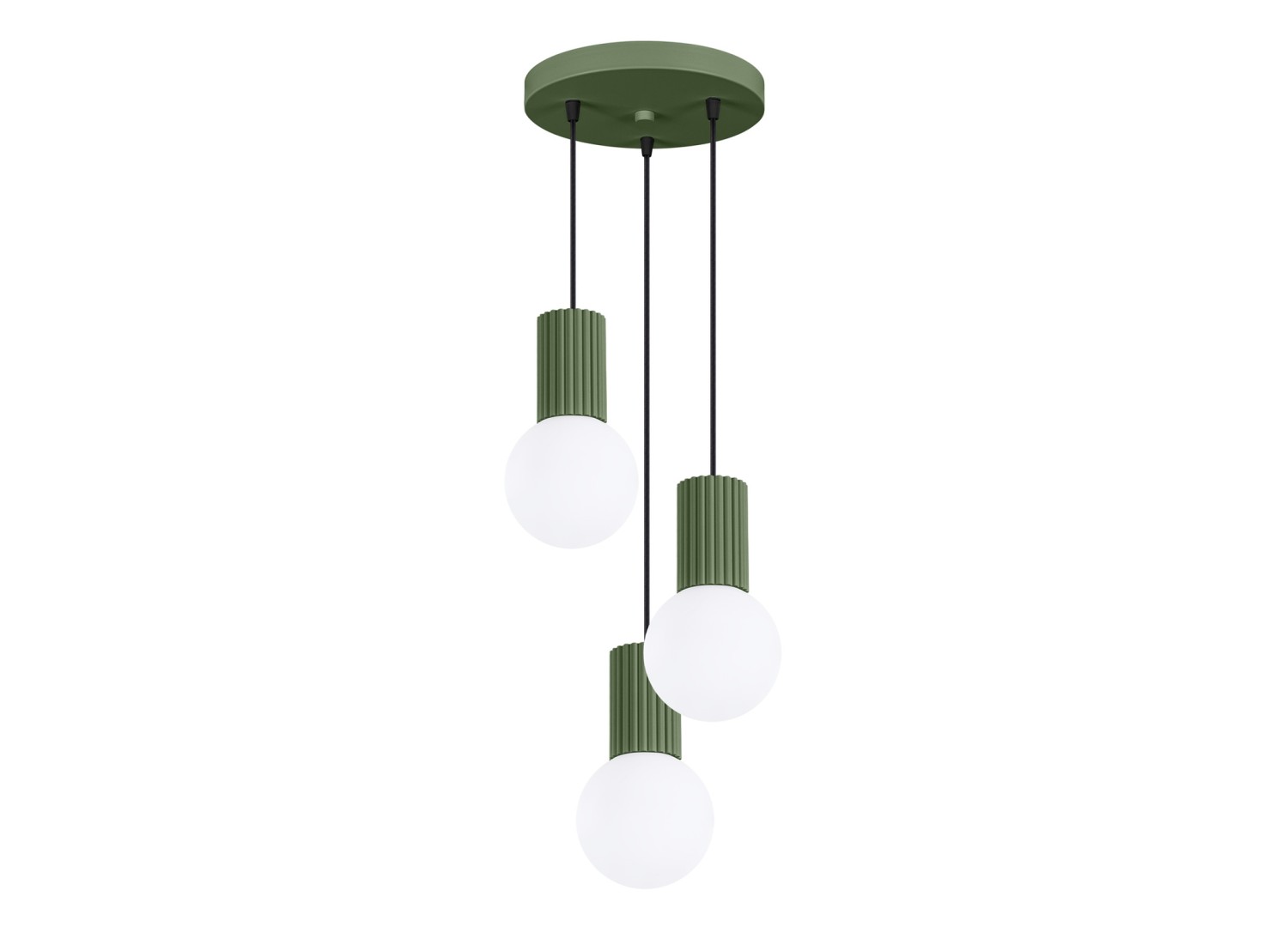 Suspension HALO 3P vert olive