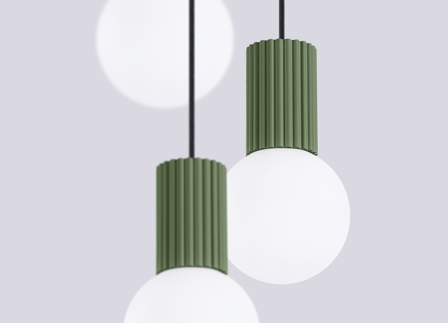 Suspension HALO 3P vert olive – vue complémentaire 5