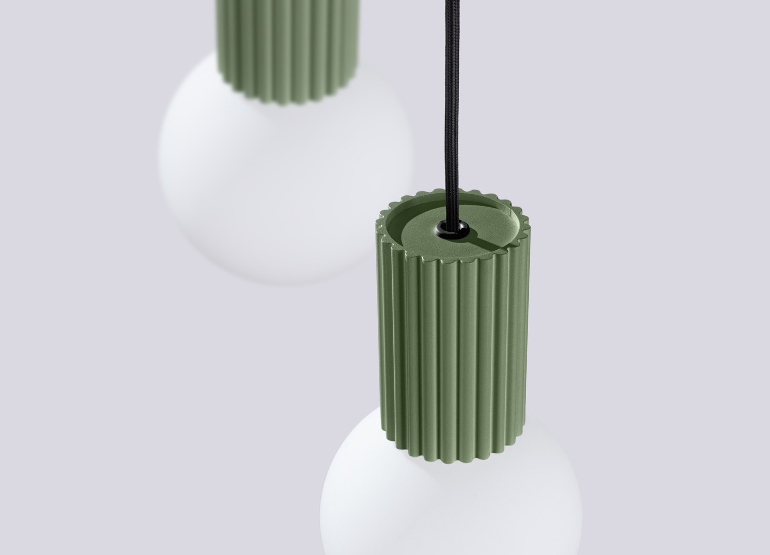 Suspension HALO 3P vert olive – vue complémentaire 6