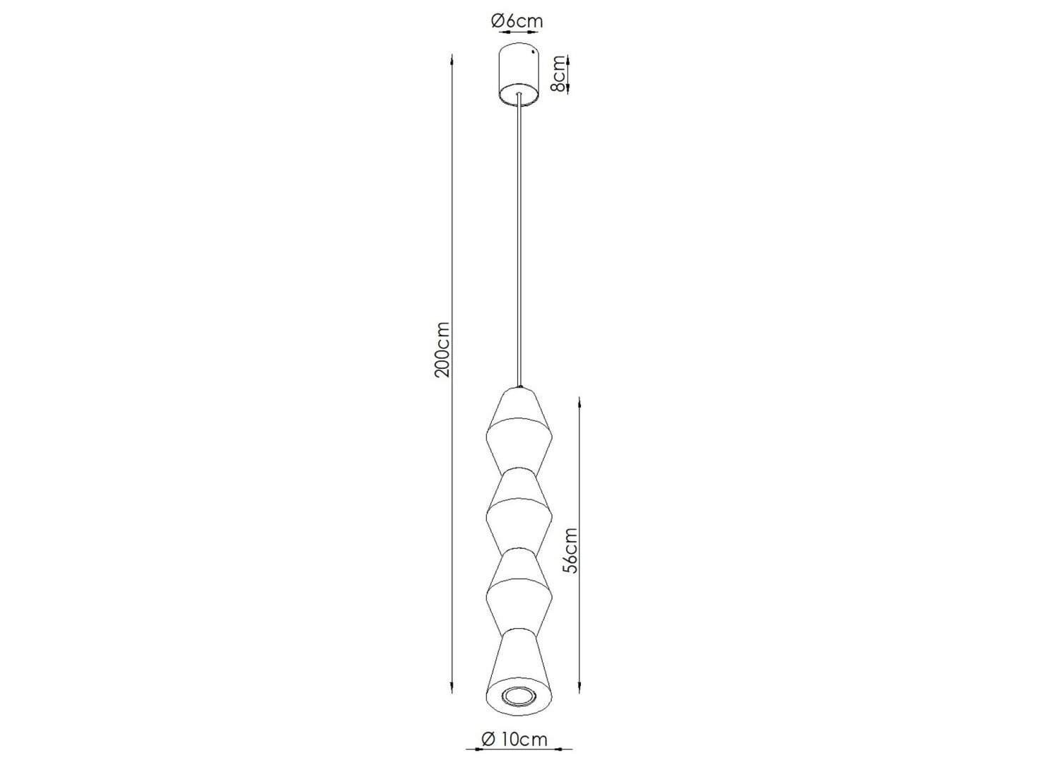 Suspension KUBBE grande R bois naturel GU10 – vue complémentaire 10