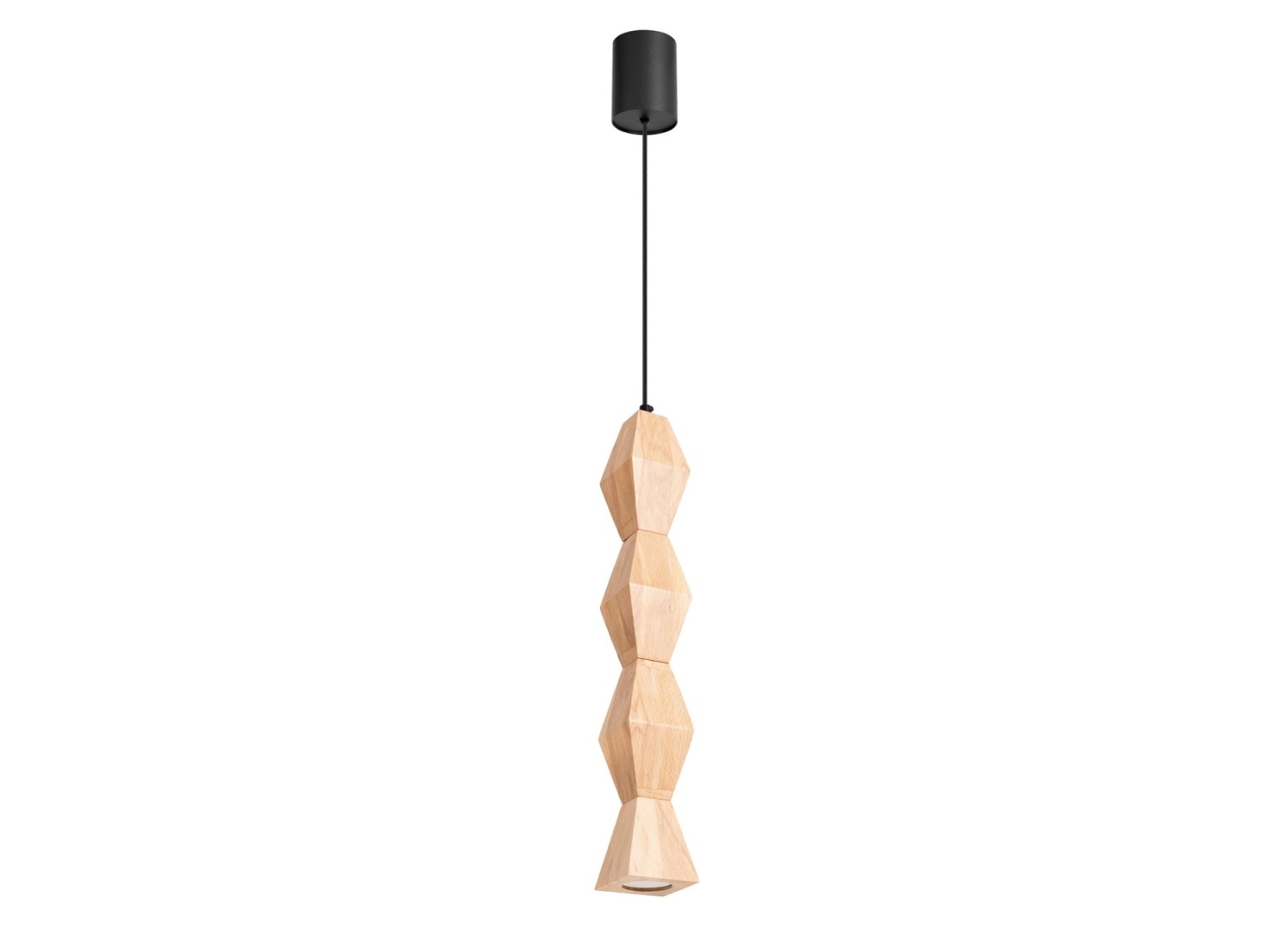 Suspension KUBBE grande S bois naturel GU10