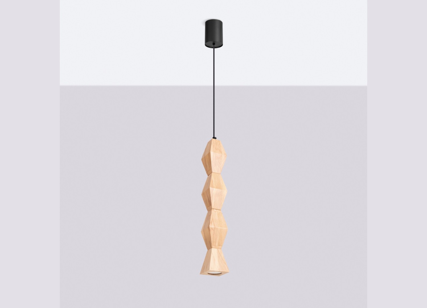 Suspension KUBBE grande S bois naturel GU10 – vue complémentaire 2
