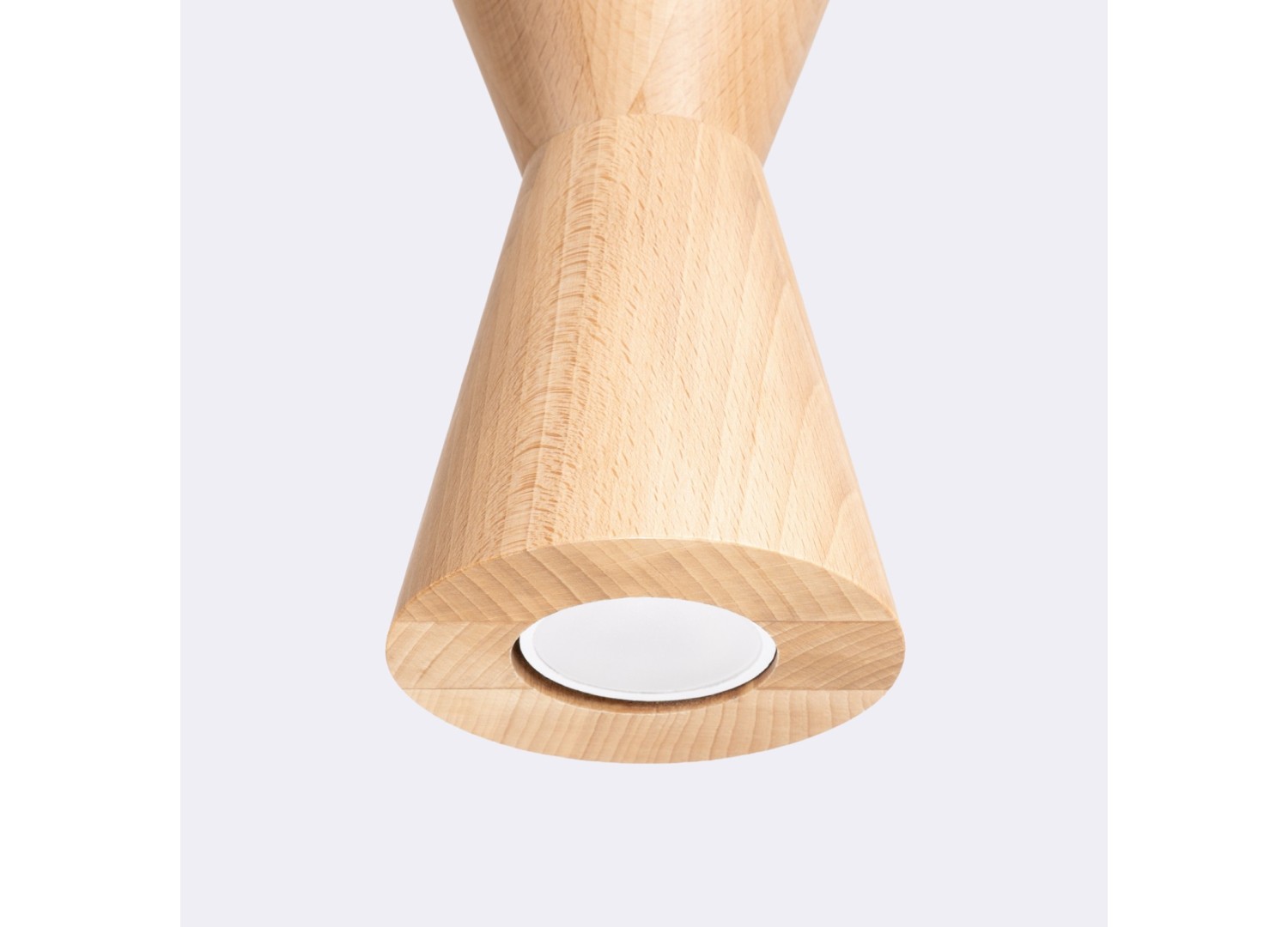 Suspension KUBBE moyenne R bois naturel GU10 – vue complémentaire 5