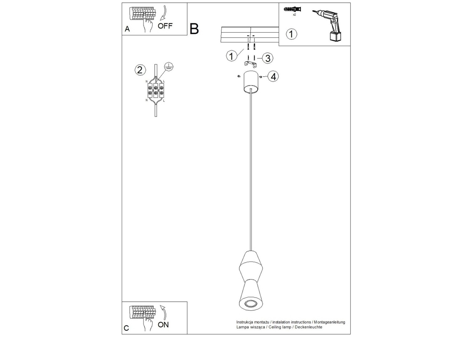 Suspension KUBBE petite R bois naturel GU10 – vue complémentaire 11
