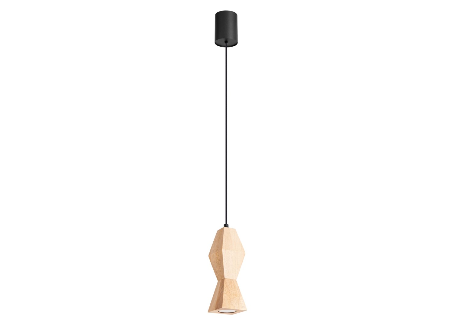 Suspension KUBBE petite S bois naturel GU10