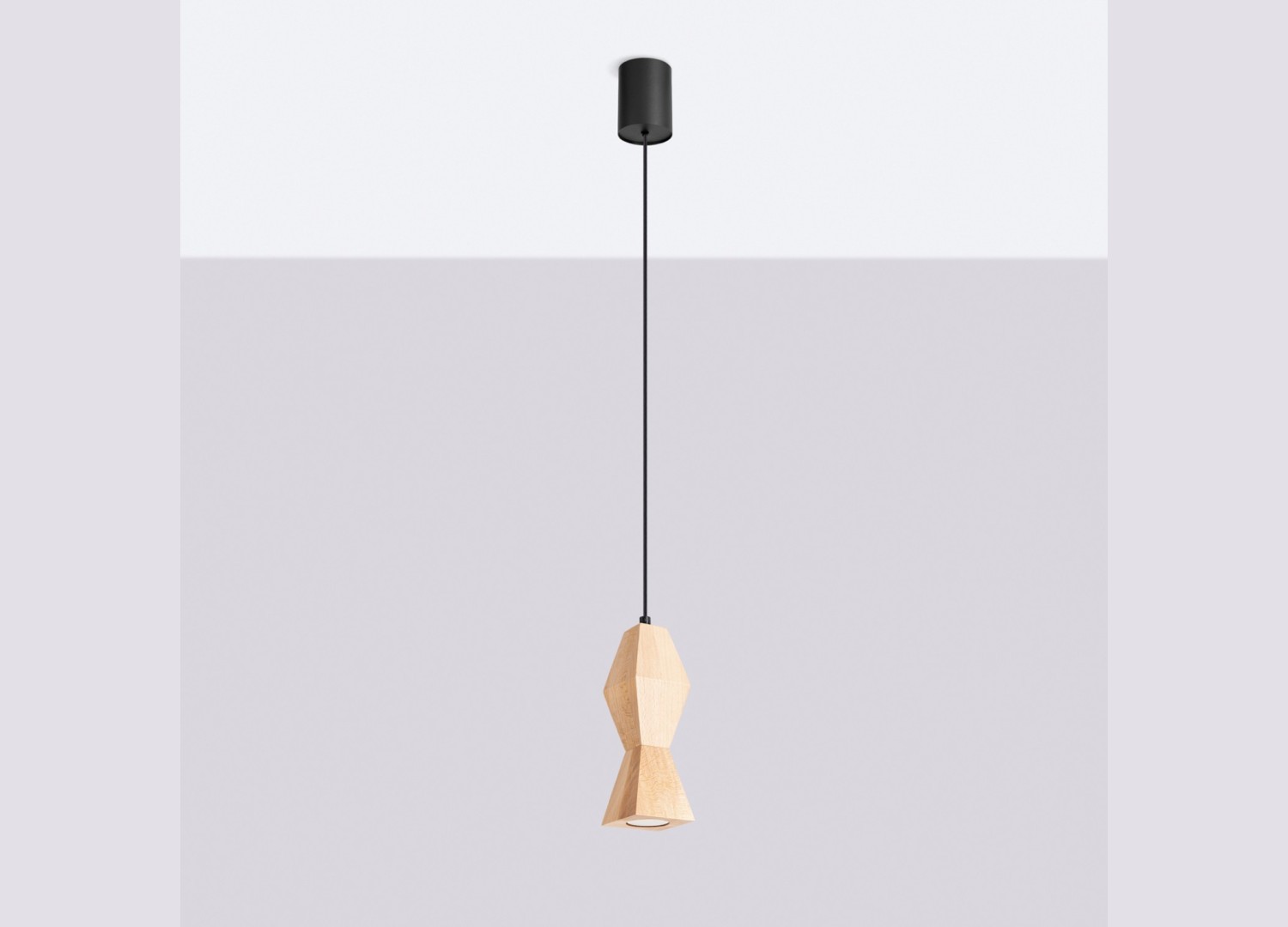 Suspension KUBBE petite S bois naturel GU10 – vue complémentaire 2