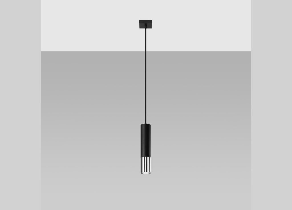 Suspension LOOPEZ 1 noir/chromé GU10 – vue complémentaire 2