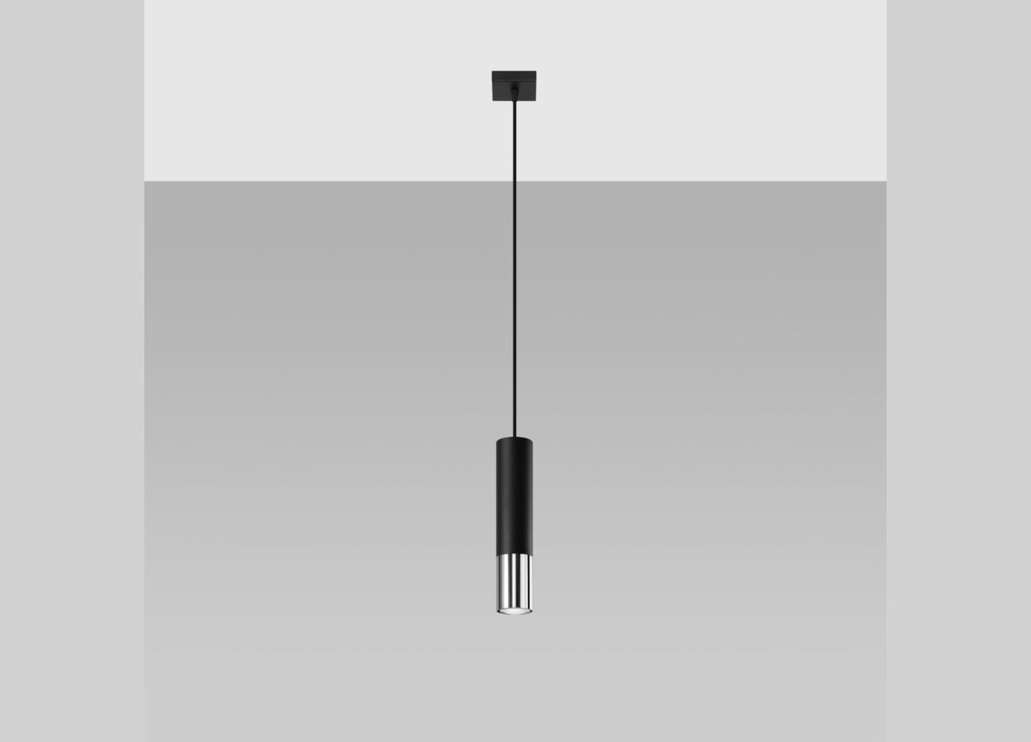 Suspension LOOPEZ 1 noir/chromé GU10 – vue complémentaire 2