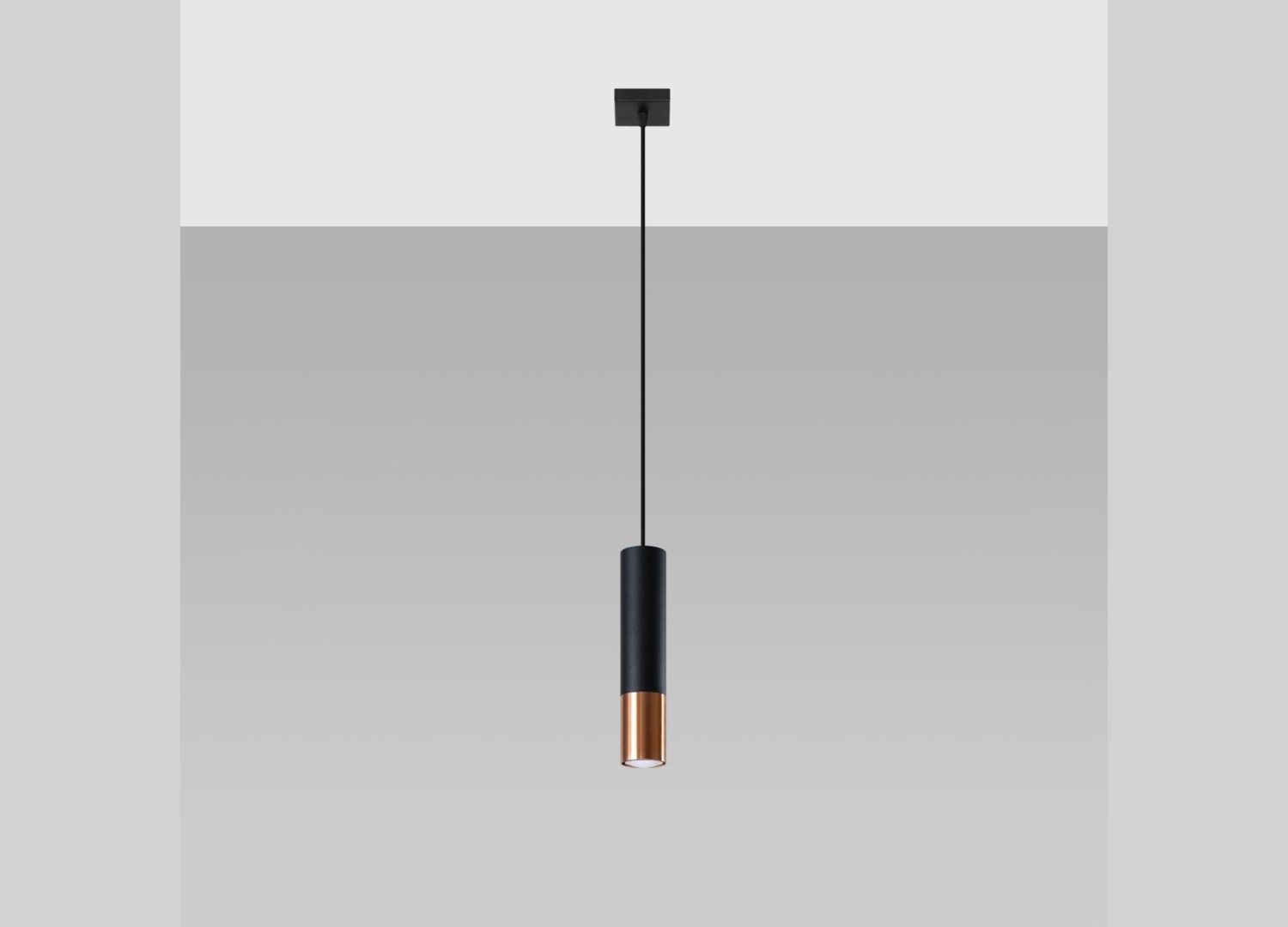 Suspension LOOPEZ 1 noir/cuivre GU10 – vue complémentaire 2