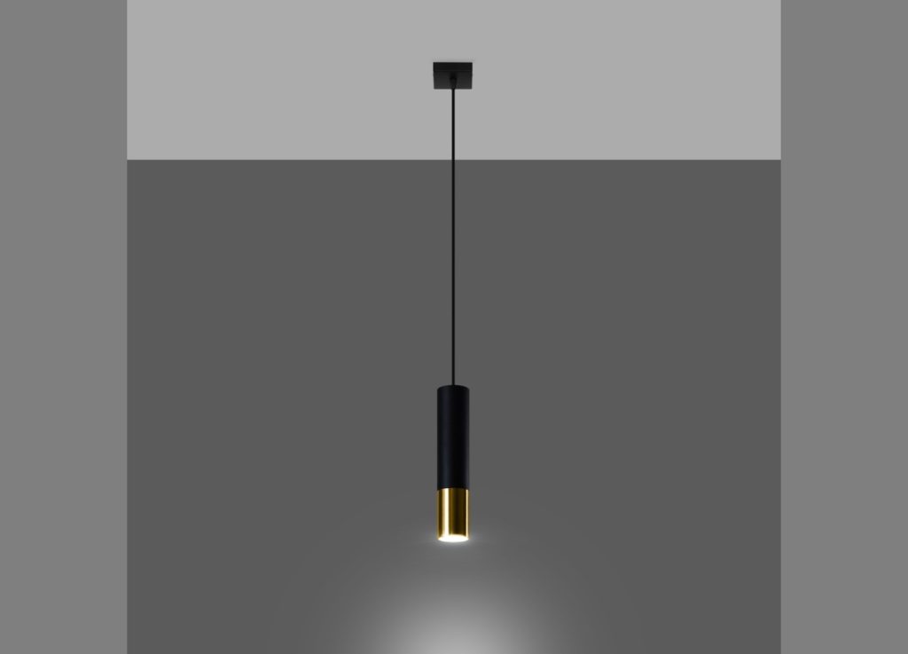 Suspension LOOPEZ 1 noir/doré GU10 – vue complémentaire 3