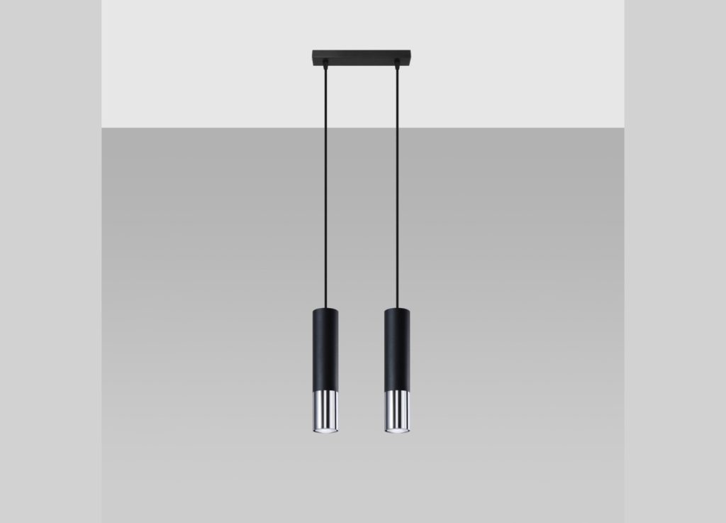 Suspension LOOPEZ 2 noir/chromé GU10 – vue complémentaire 2
