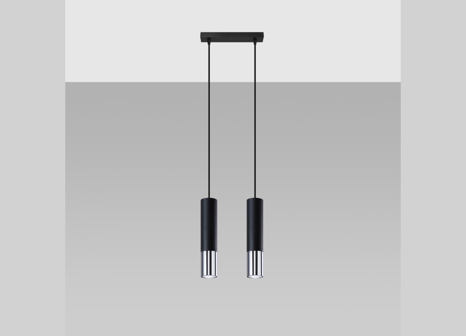 Suspension LOOPEZ 2 noir/chromé GU10 – vue complémentaire 2
