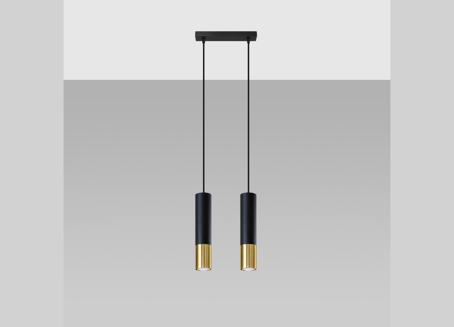 Suspension LOOPEZ 2 noir/doré GU10 – vue complémentaire 2