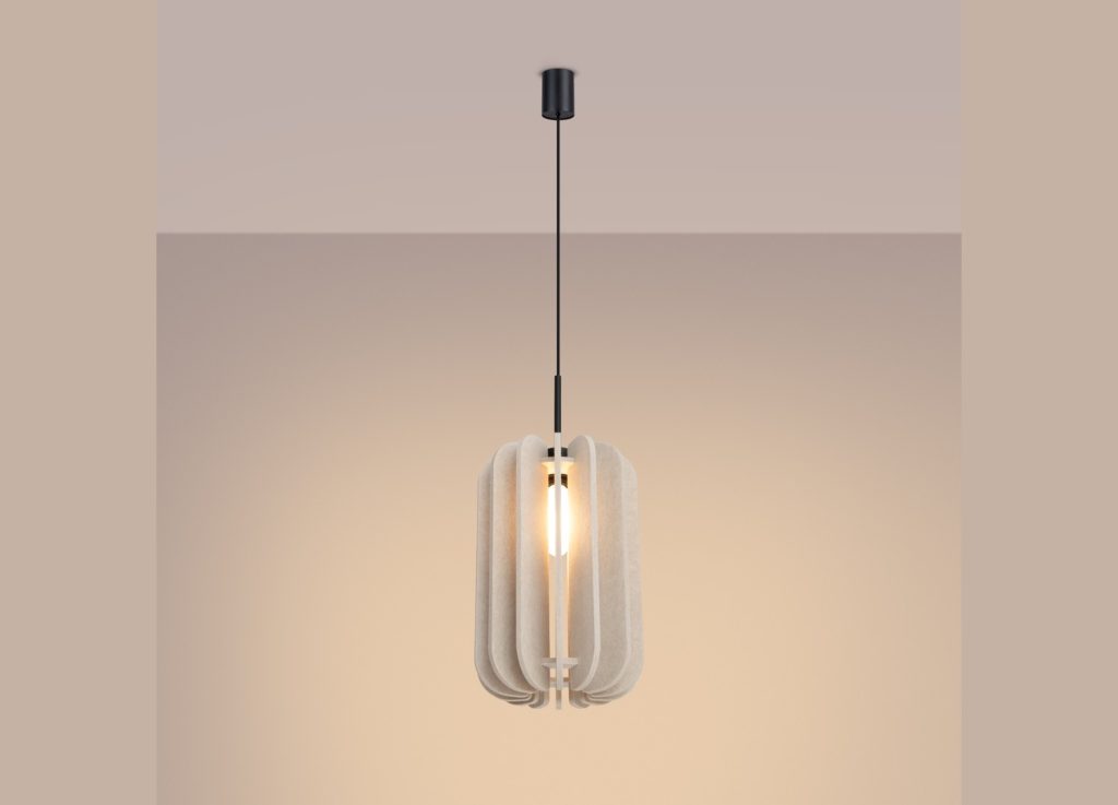 Suspension MULA 27 beige et noir E27 – vue complémentaire 4