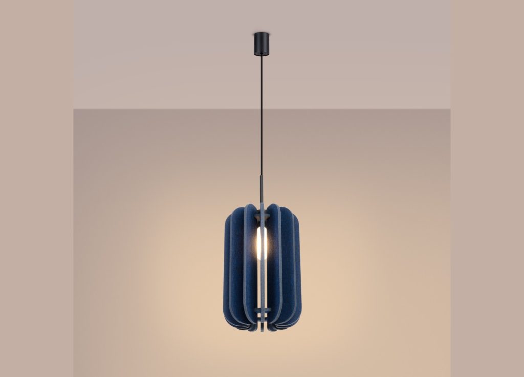 Suspension MULA 27 bleu marine et noir E27 – vue complémentaire 4