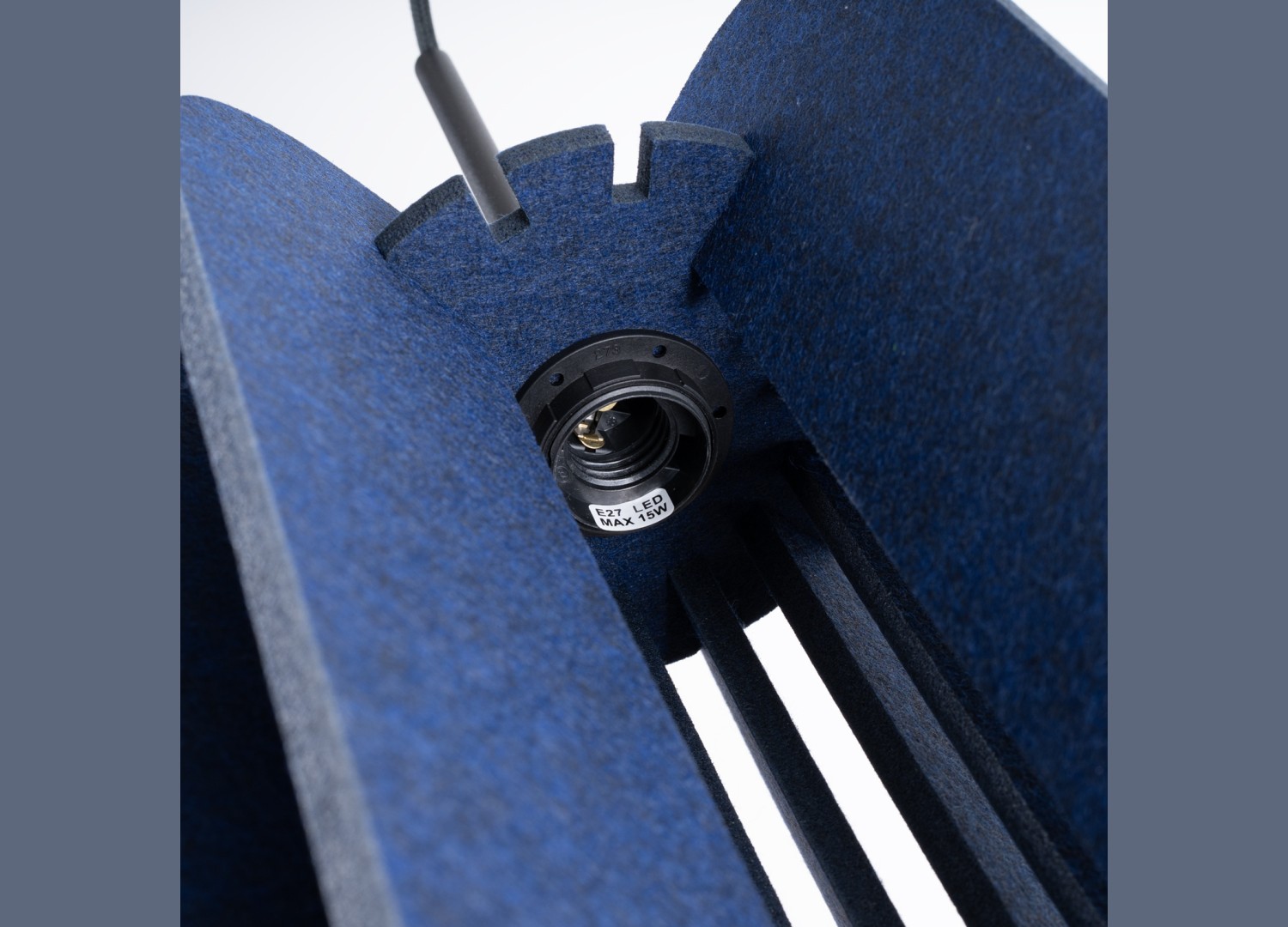 Suspension MULA 27 bleu marine et noir E27 – vue complémentaire 8