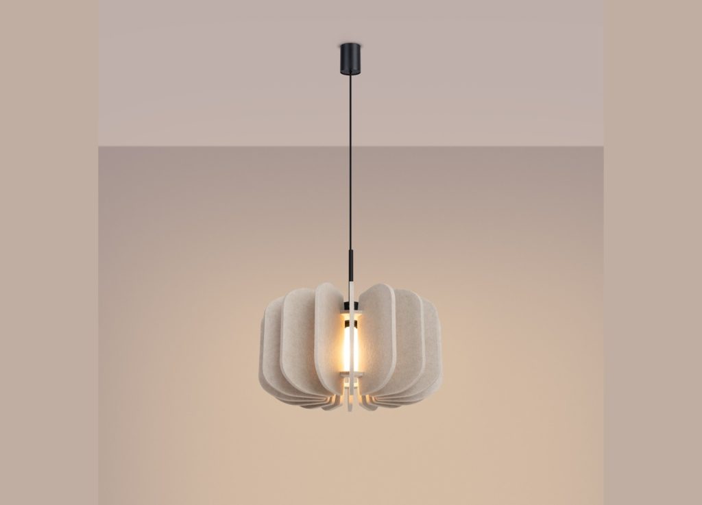 Suspension MULA 45 beige et noir E27 – vue complémentaire 4