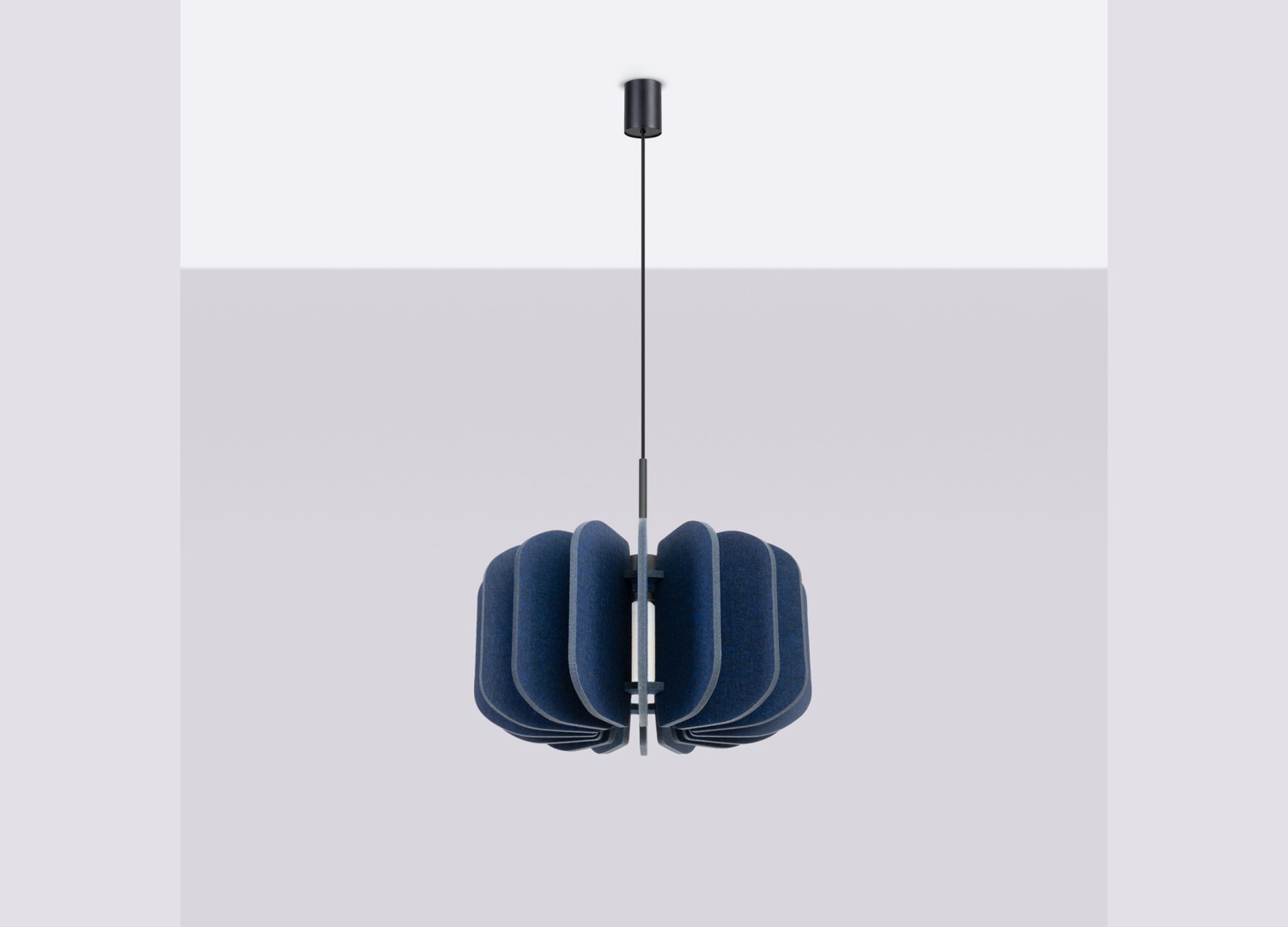 Suspension MULA 45 bleu marine et noir E27 – vue complémentaire 3