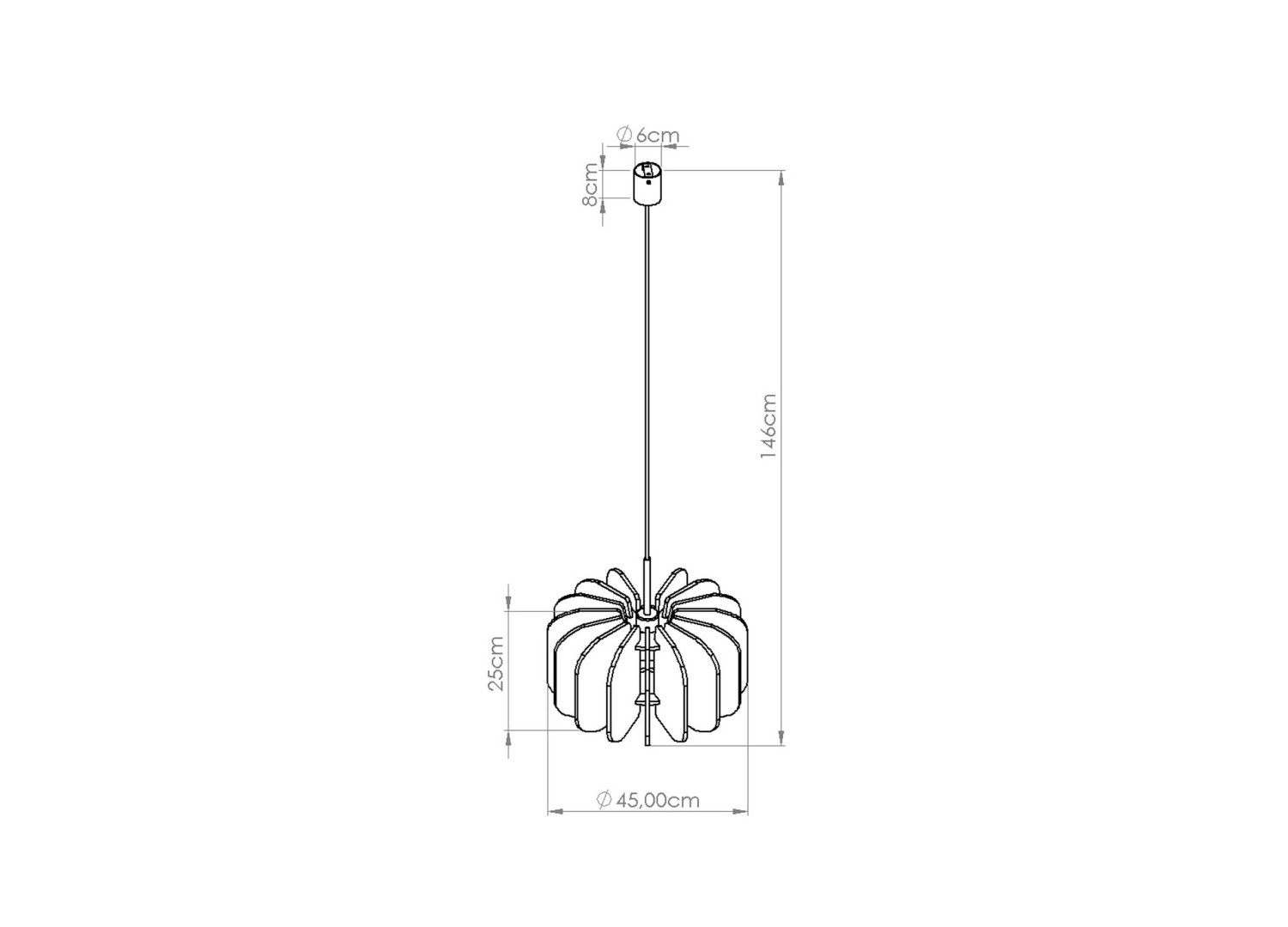 Suspension MULA 45 bleu marine et noir E27 – vue complémentaire 11