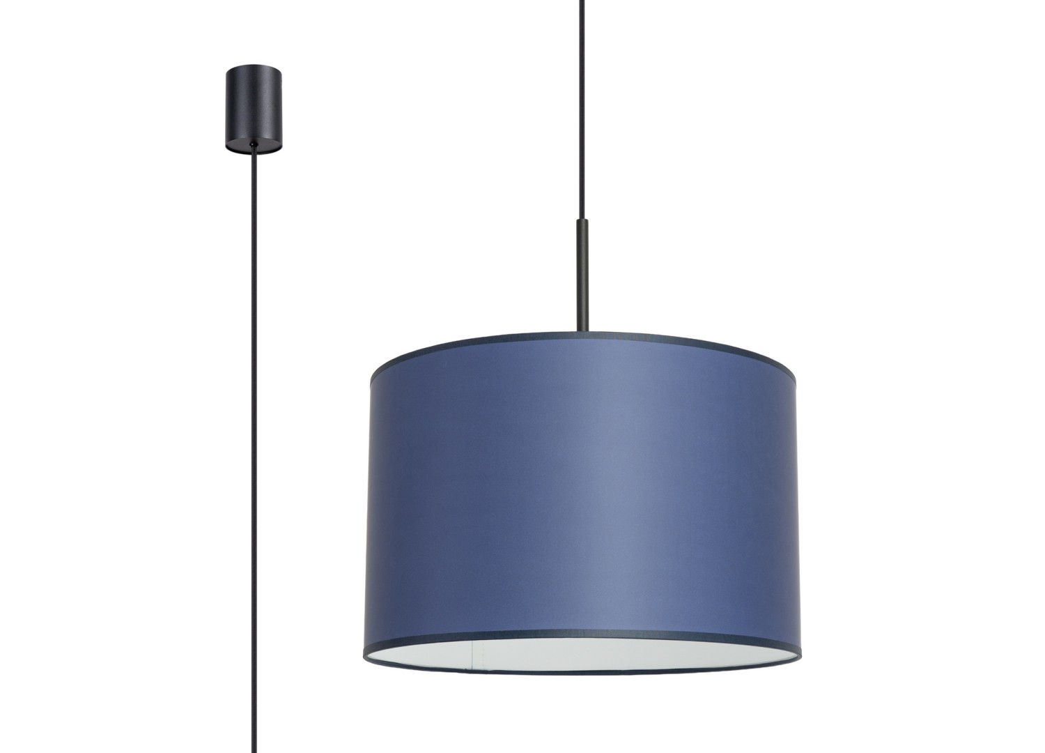 Suspension NEVIA bleu marine 40 cm E27