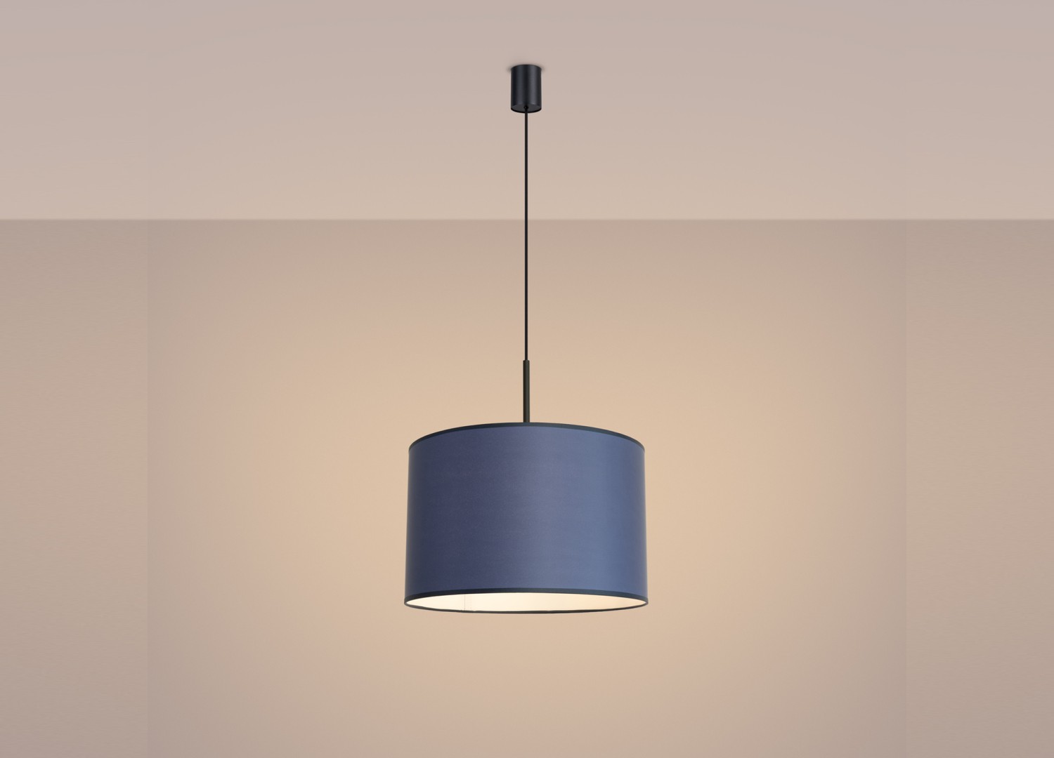 Suspension NEVIA bleu marine 40 cm E27 – vue 4