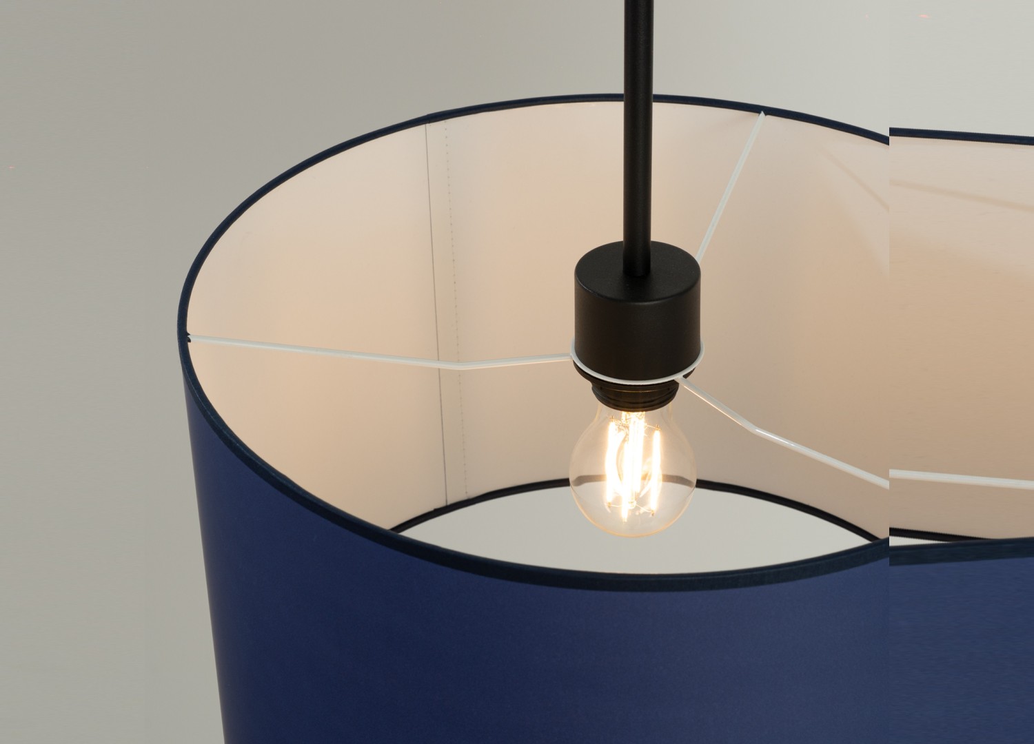 Suspension NEVIA bleu marine 40 cm E27 – vue 5