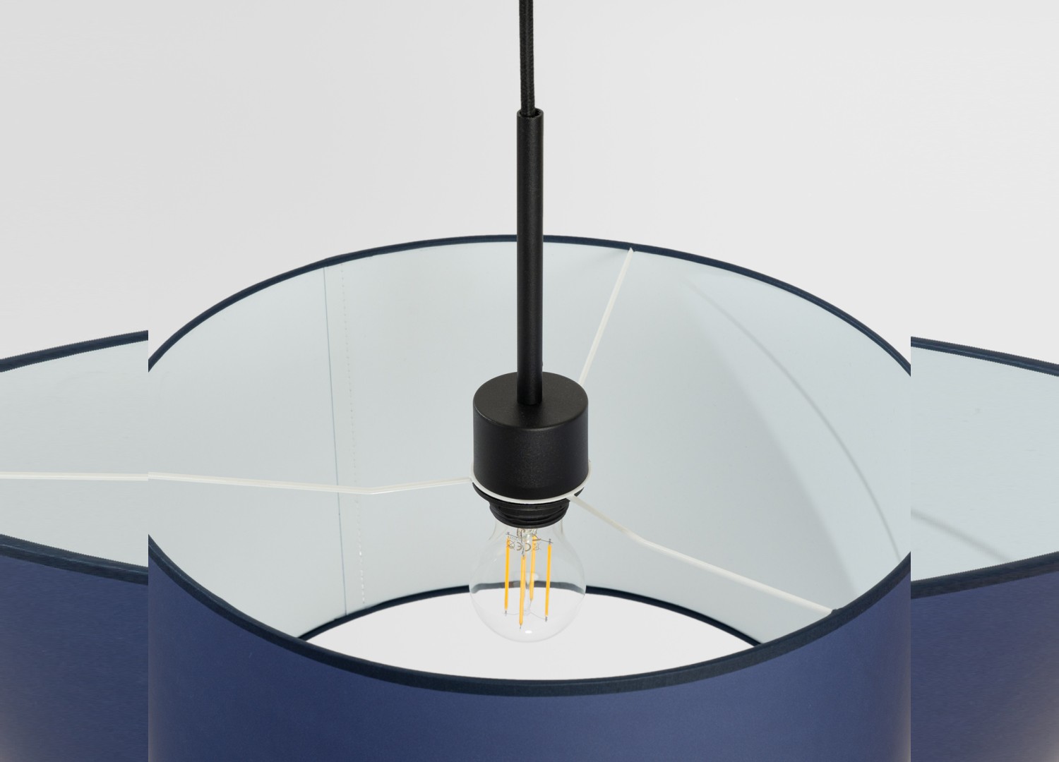 Suspension NEVIA bleu marine 40 cm E27 – vue 6