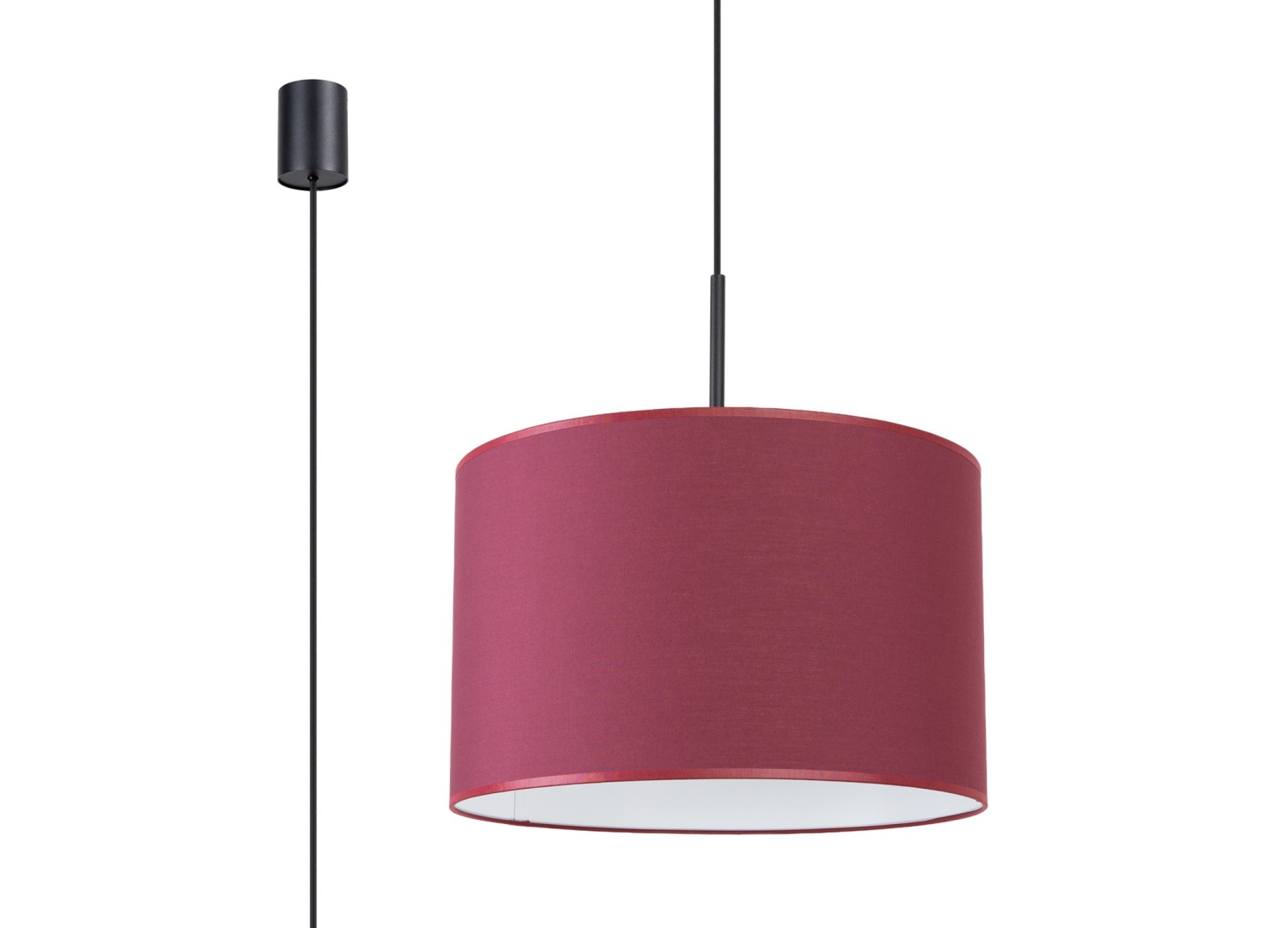 Suspension NEVIA bordeaux 40 cm E27