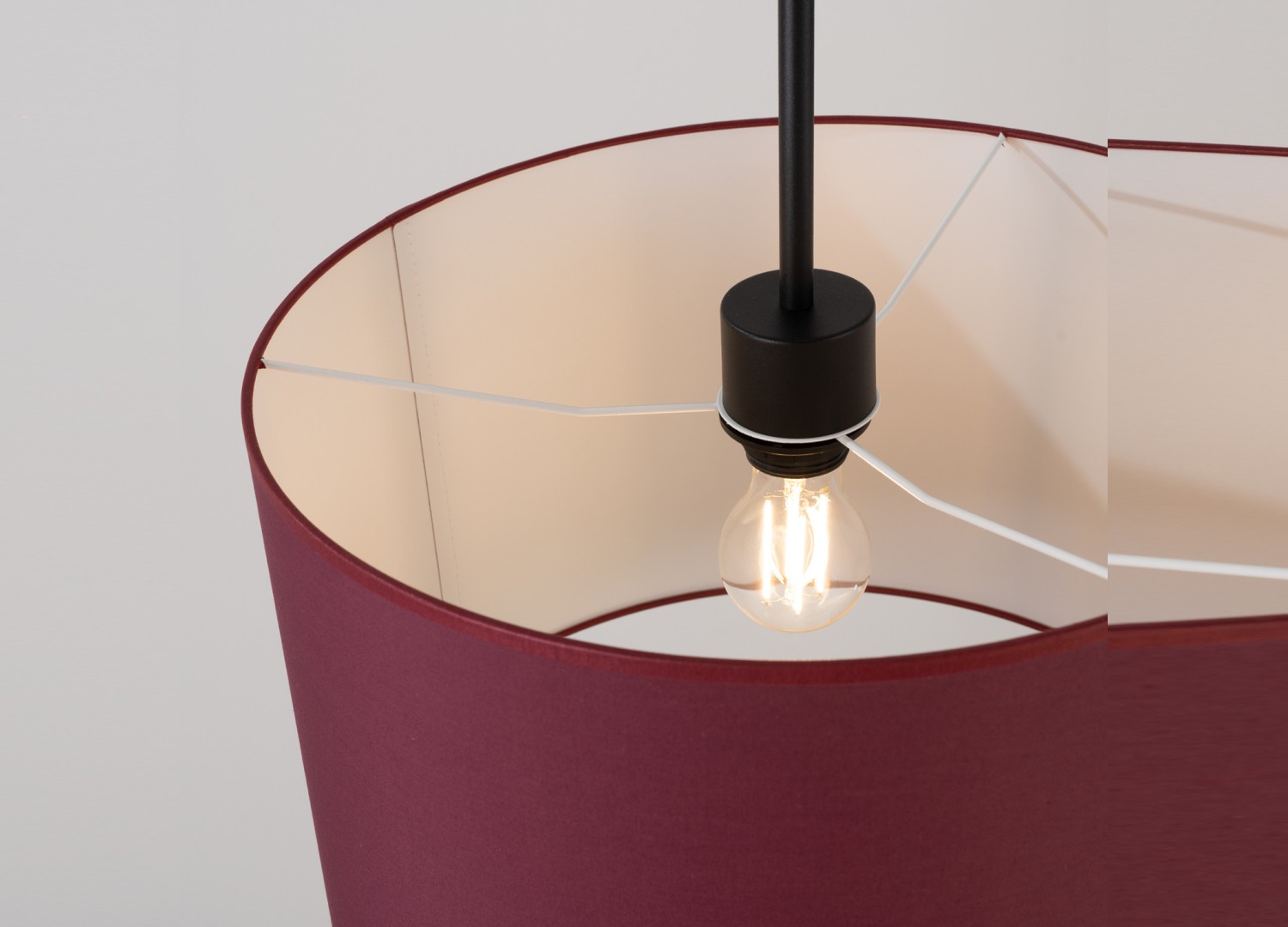 Suspension NEVIA bordeaux 40 cm E27 – vue 5