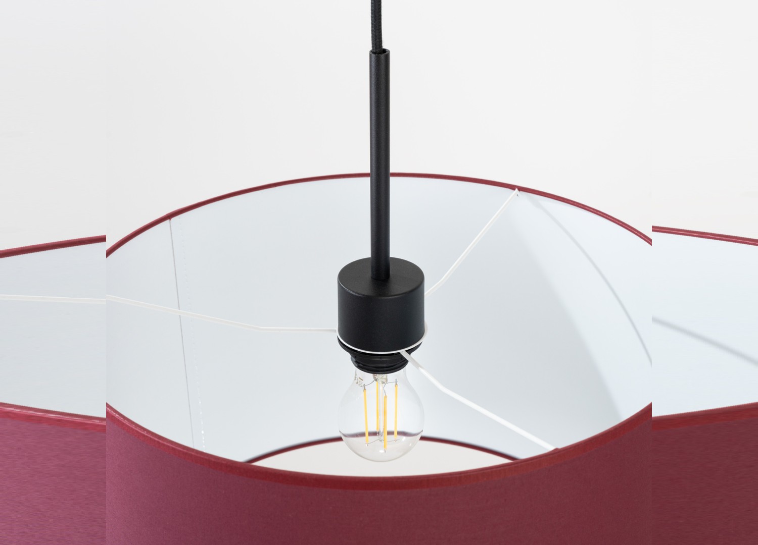 Suspension NEVIA bordeaux 40 cm E27 – vue 6