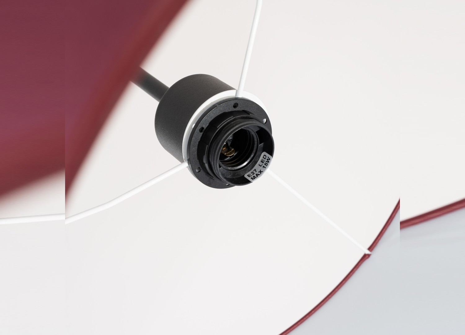 Suspension NEVIA bordeaux 40 cm E27 – vue 8