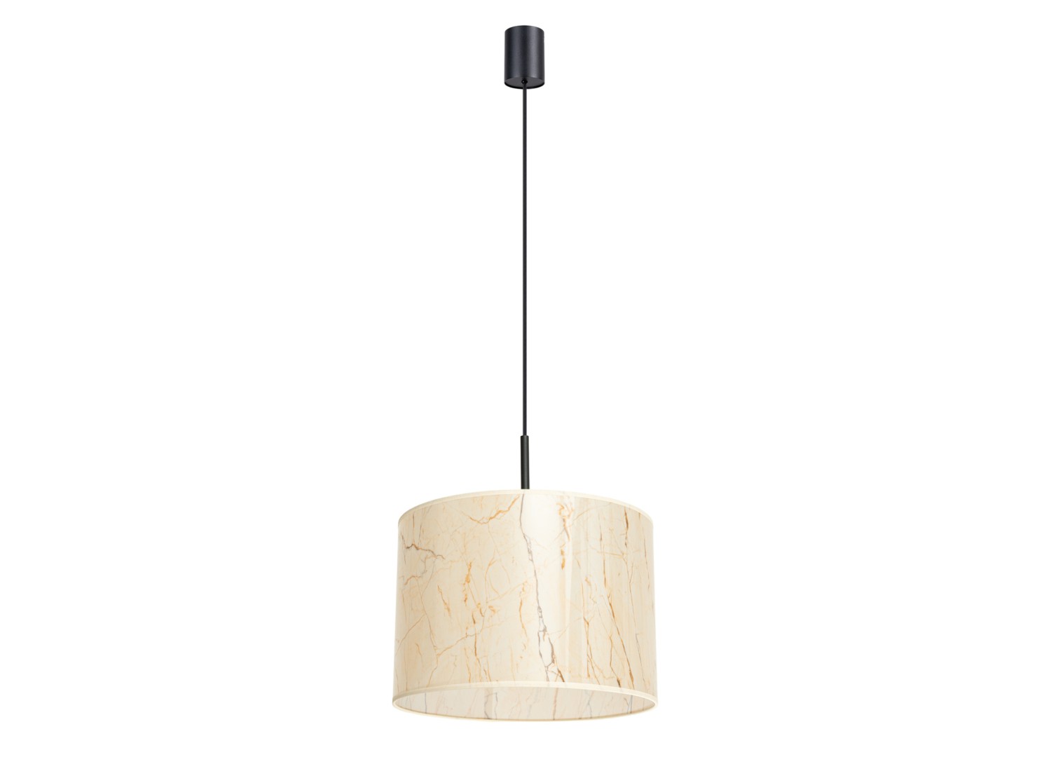 Suspension NEVIA effet marbre beige 40 cm E27 – vue 2