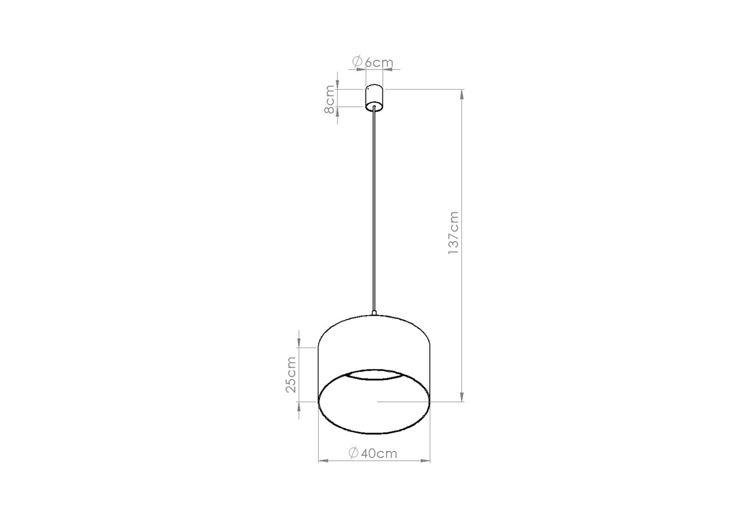 Suspension NEVIA effet marbre beige 40 cm E27 – vue 9