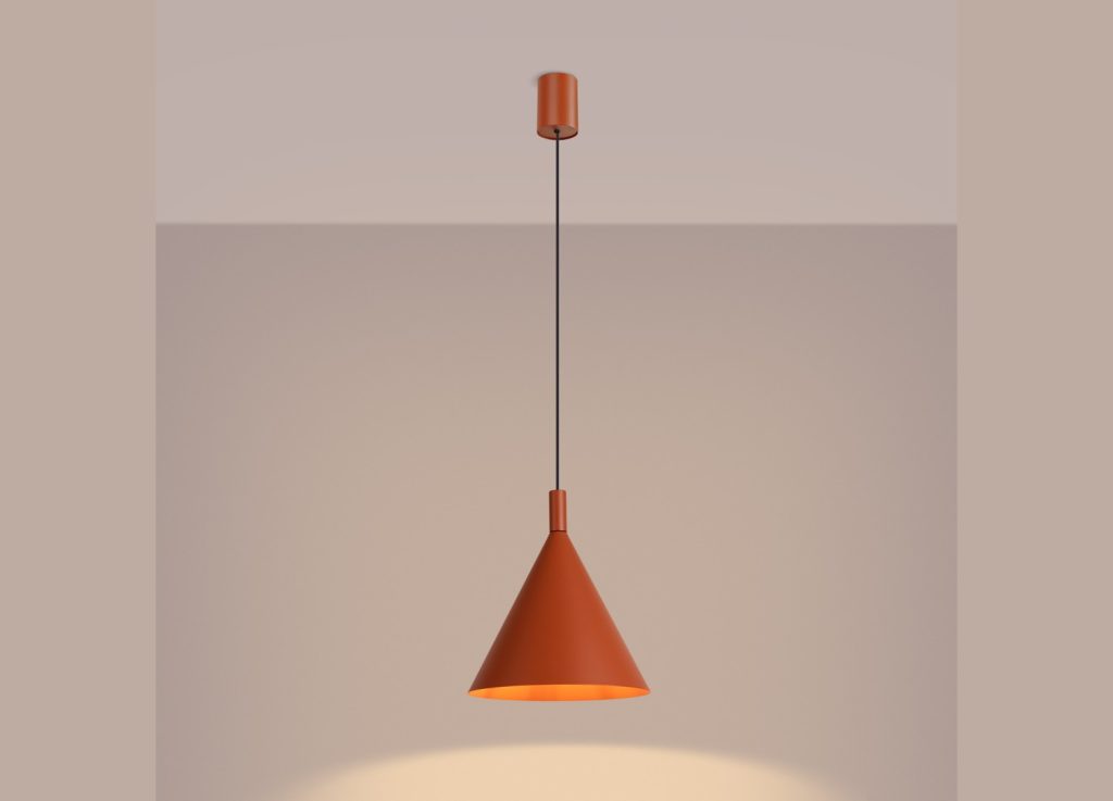Suspension NOX 25 ocre rouge – vue complémentaire 3