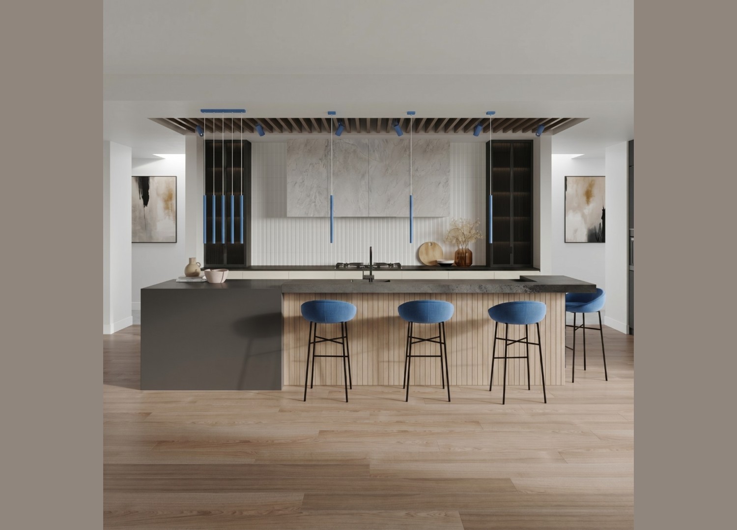 Suspension PASTELO 1 azur – vue complémentaire 7