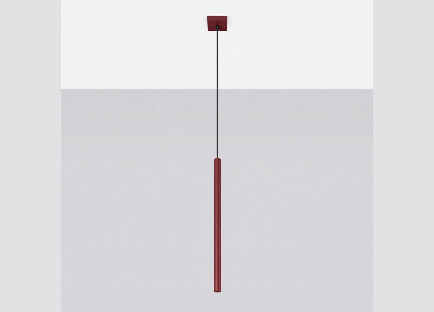 Suspension PASTELO 1 bordeaux – vue complémentaire 2
