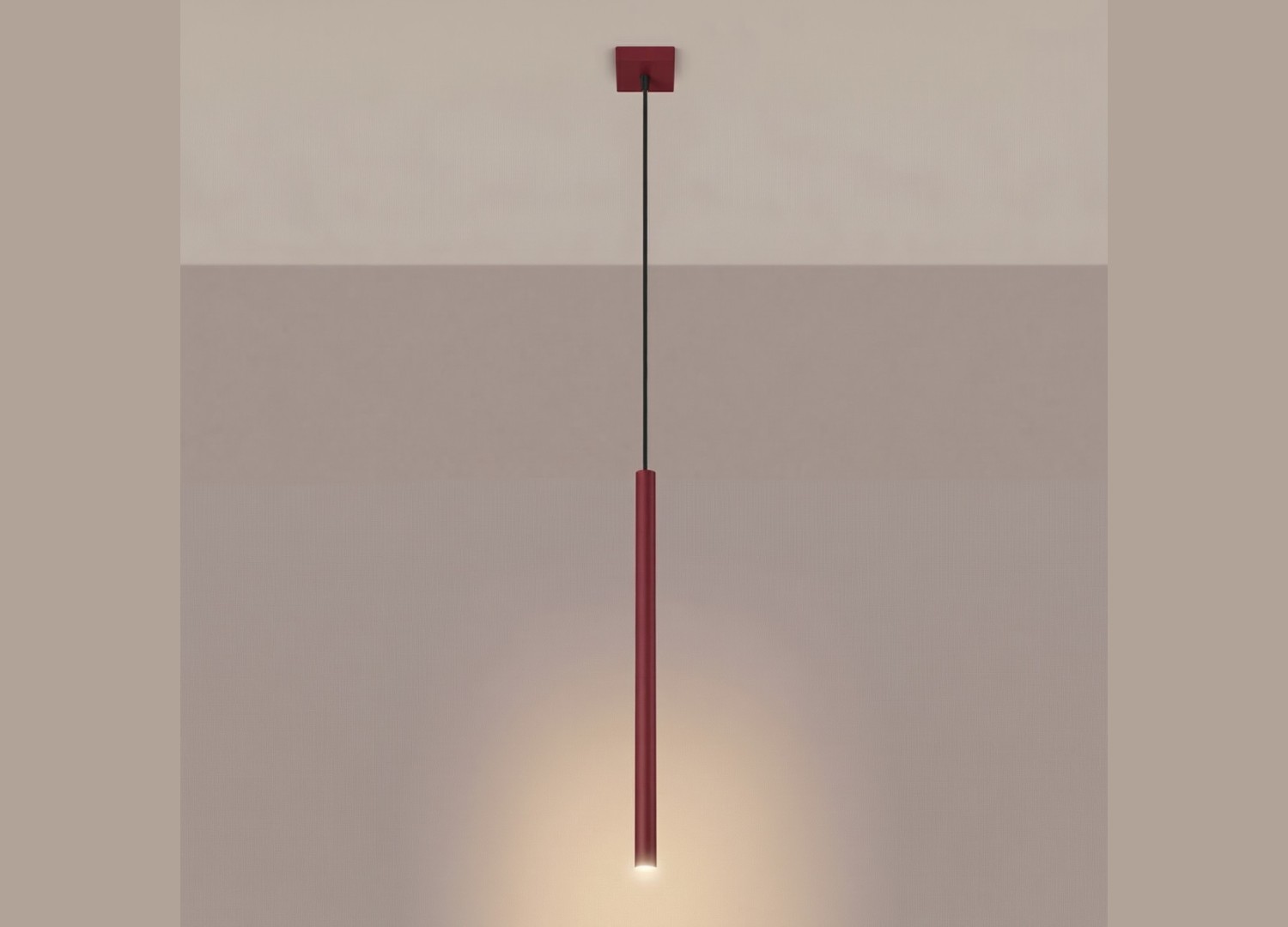 Suspension PASTELO 1 bordeaux – vue complémentaire 3