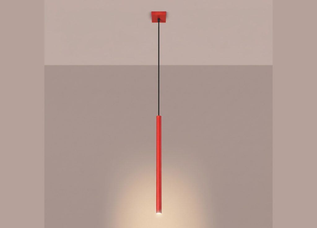Suspension PASTELO 1 rouge – vue complémentaire 3