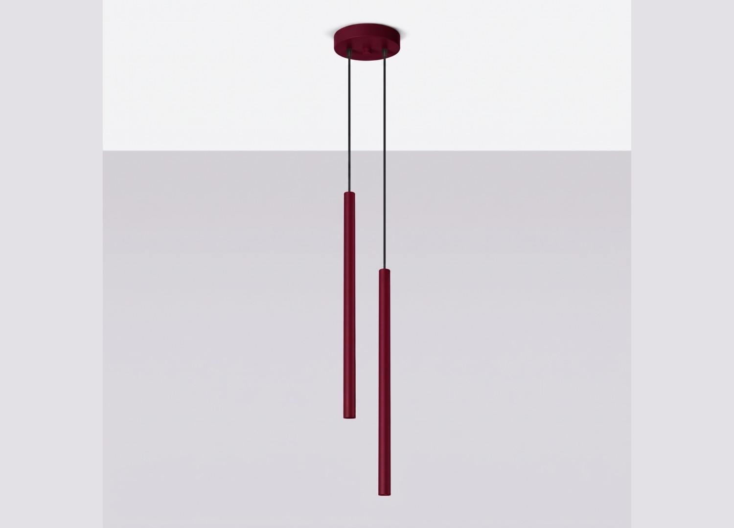 Suspension PASTELO 2 bordeaux – vue complémentaire 2