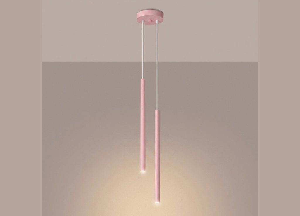 Suspension PASTELO 2 rose – vue complémentaire 3