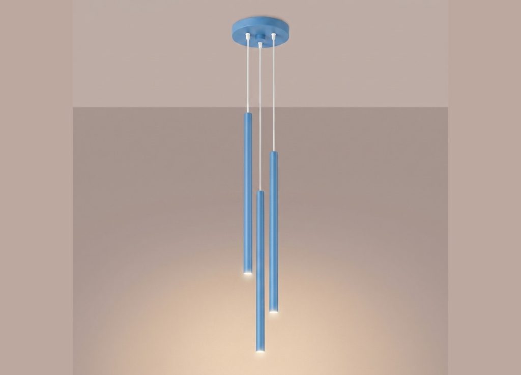 Suspension PASTELO 3P azur