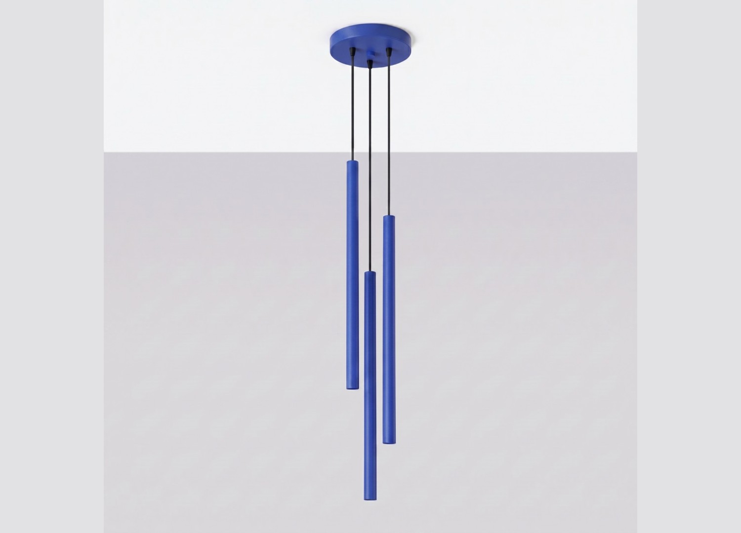 Suspension PASTELO 3P bleu outremer – vue complémentaire 2