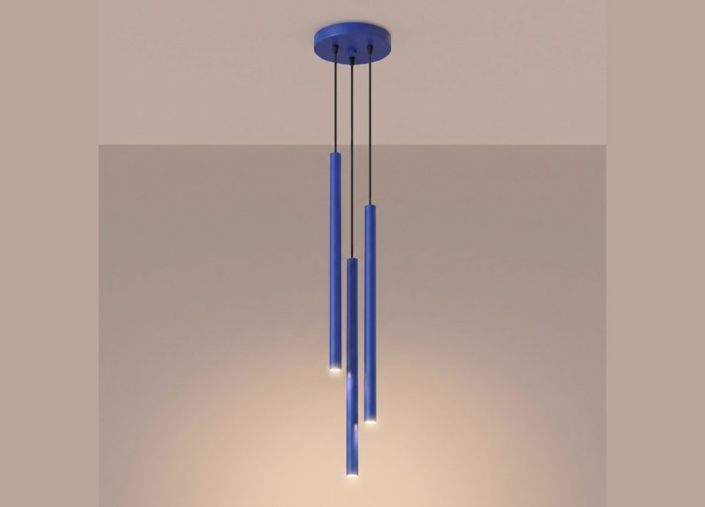 Suspension PASTELO 3P bleu outremer – vue complémentaire 3