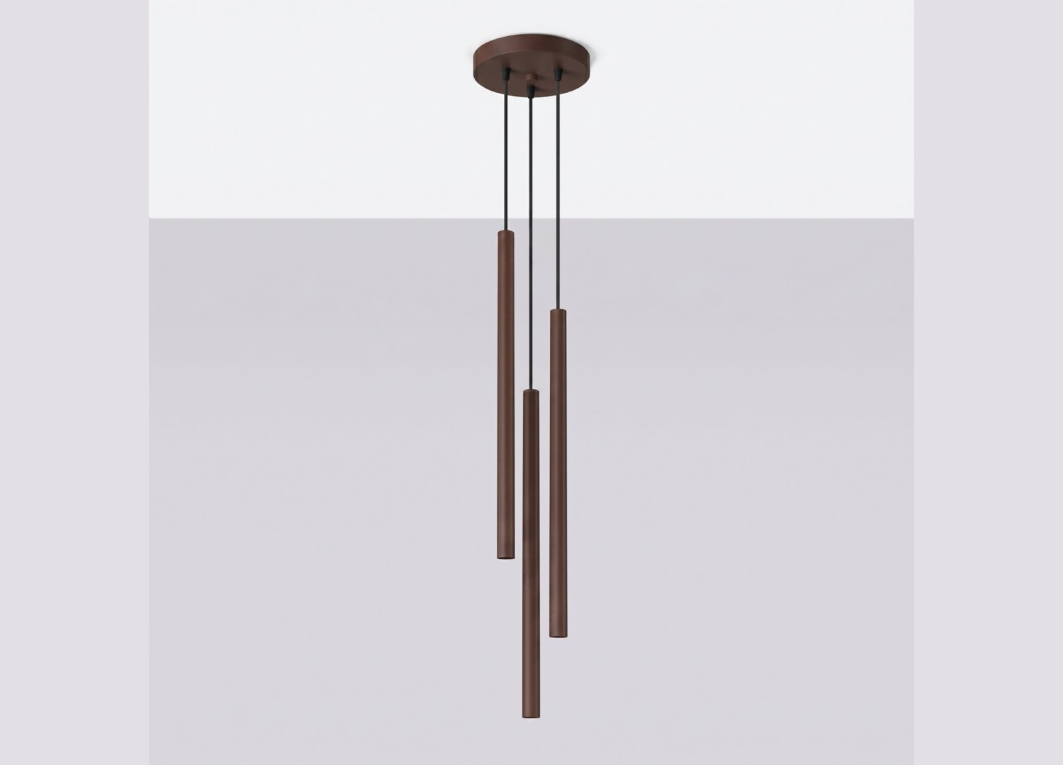 Suspension PASTELO 3P brun – vue complémentaire 2