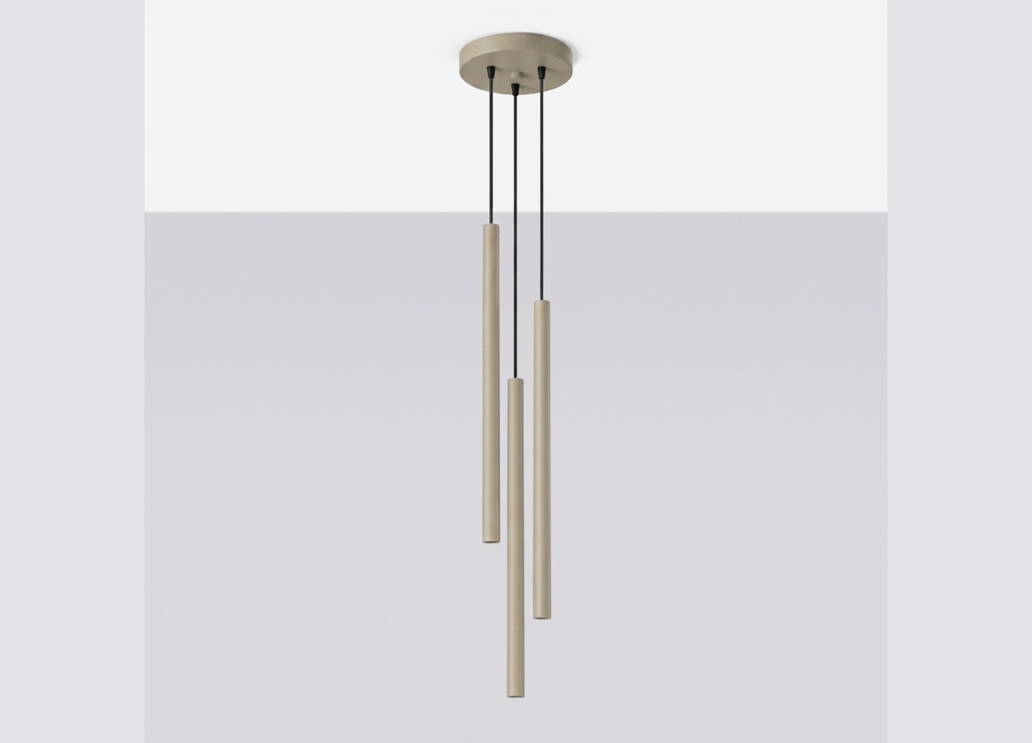 Suspension PASTELO 3P taupe – vue complémentaire 2