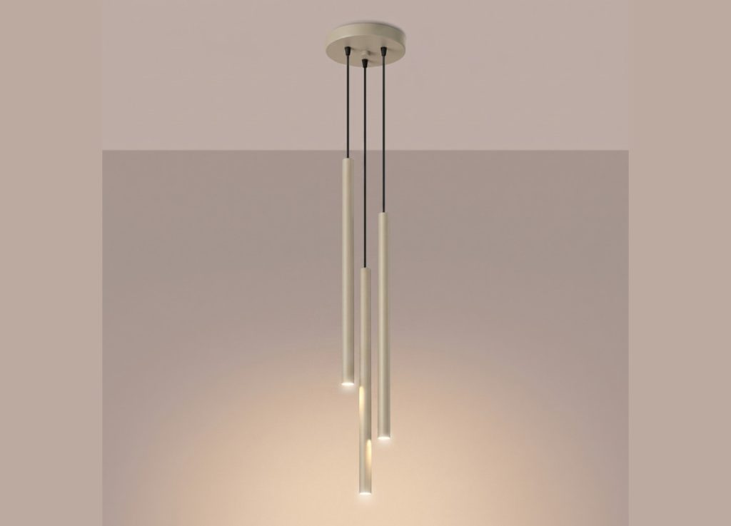 Suspension PASTELO 3P taupe – vue complémentaire 3