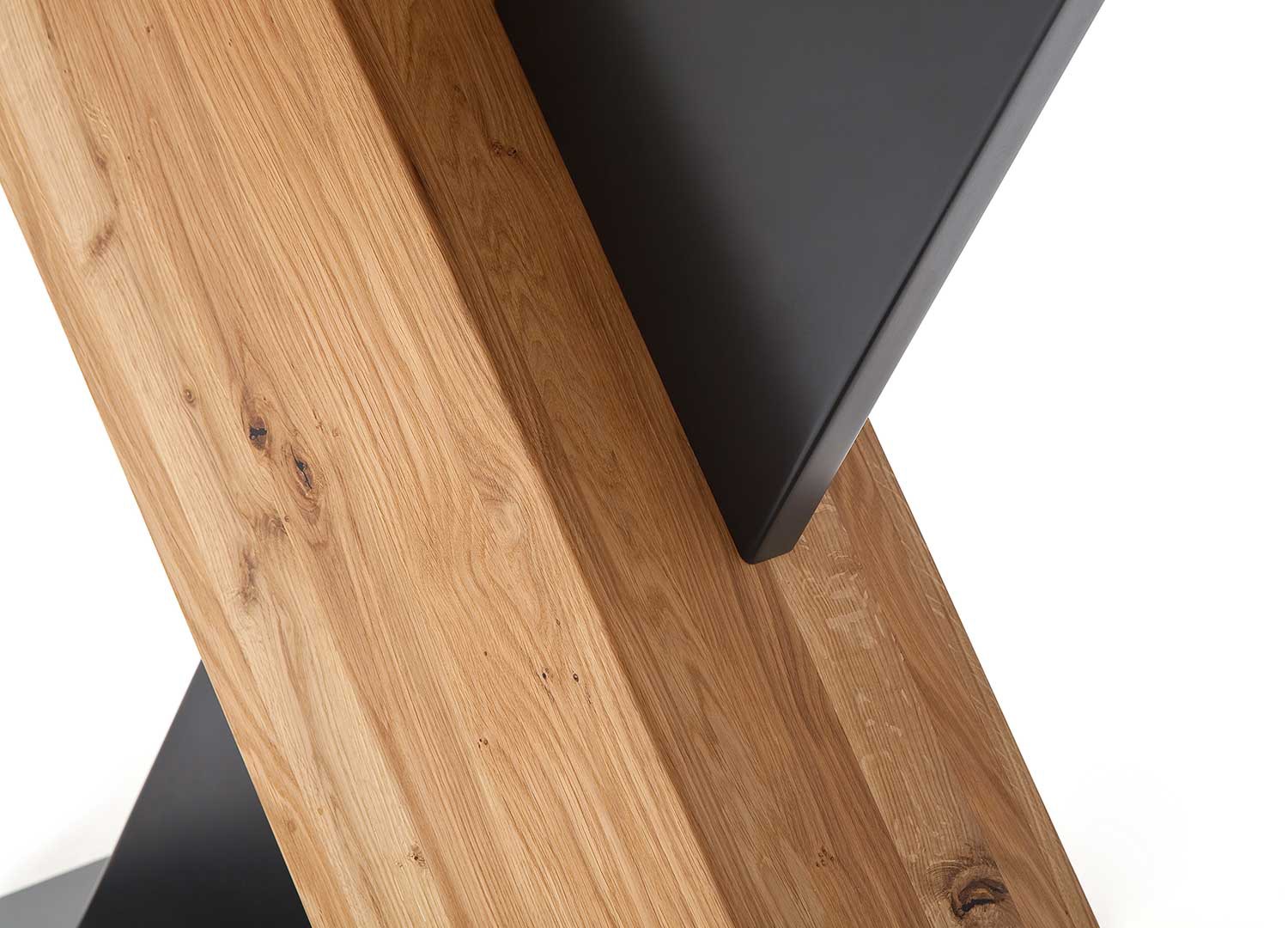 Table à manger 140 cm chêne sauvage extensible à 185 cm