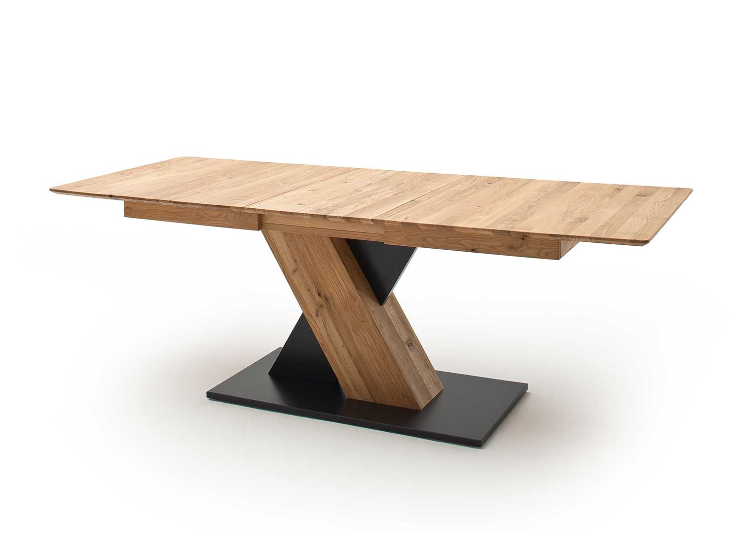 Table à manger 140 cm chêne sauvage extensible à 185 cm